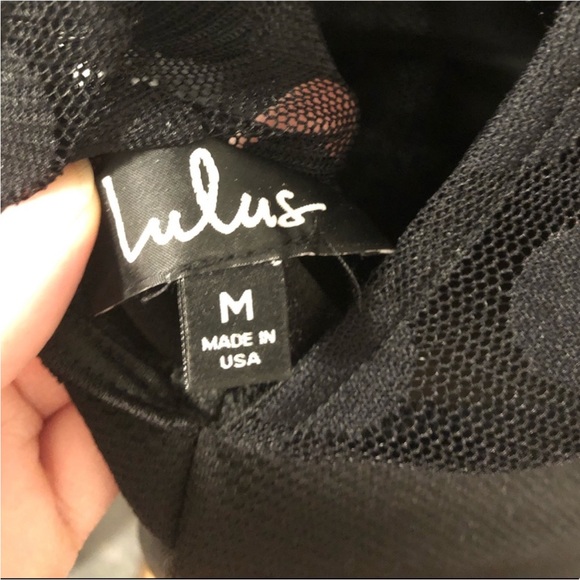 NWOT Lulus Medium Black Mini Dress - Picture 6 of 14